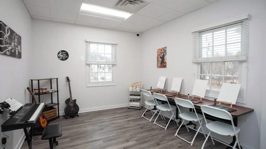 Art room at Rolling Hills Recovery Center.