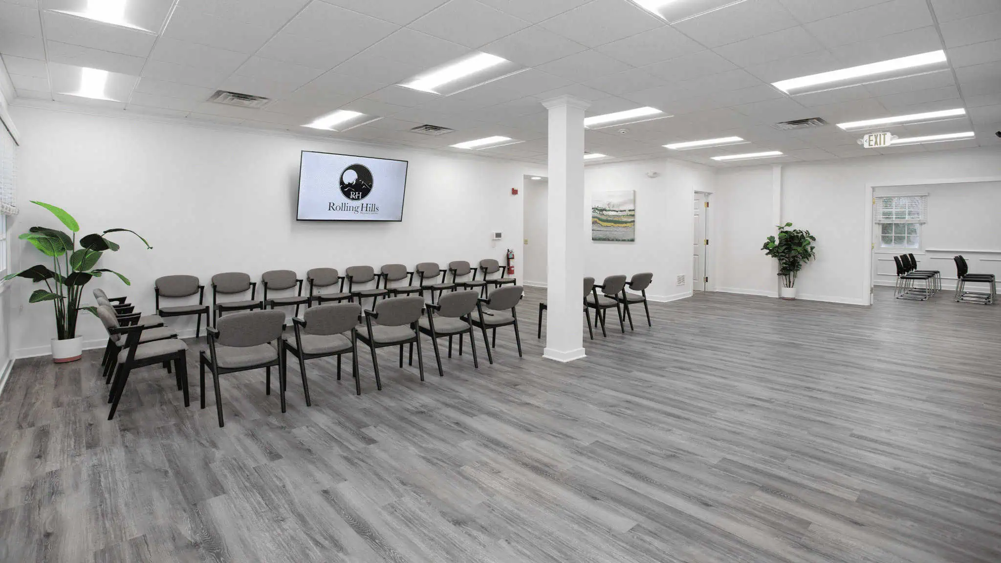 Group room at Rolling Hills Recovery Center.