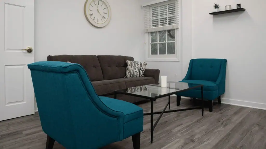 Main office furniture at Rolling Hills.