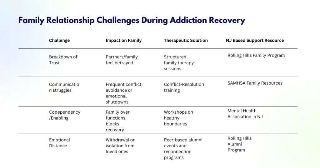 Table of family challenges and solutions. Table of family challenges and solutions.